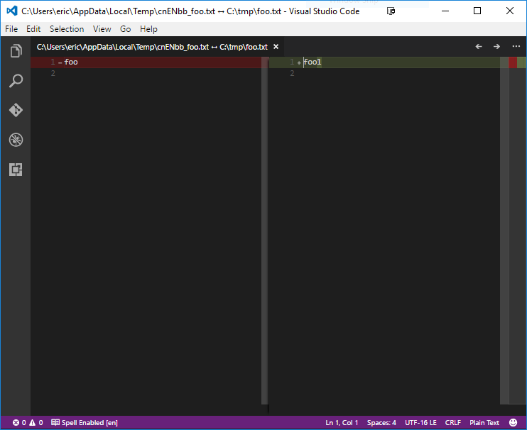 Eric Williams Using Vs Code As A Git Diff Tool