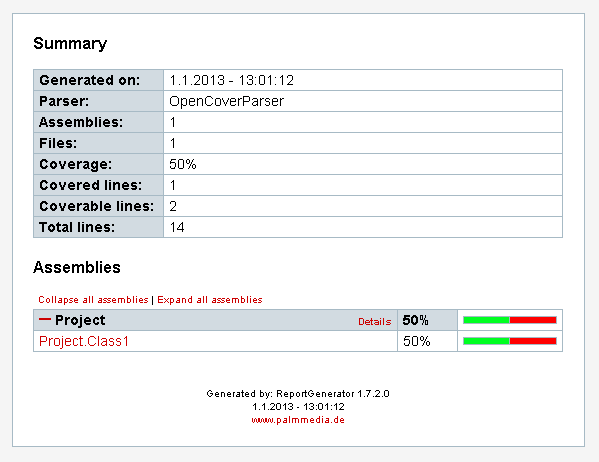 example report