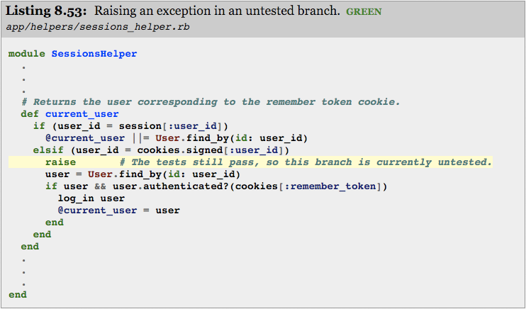 Code-branch raise