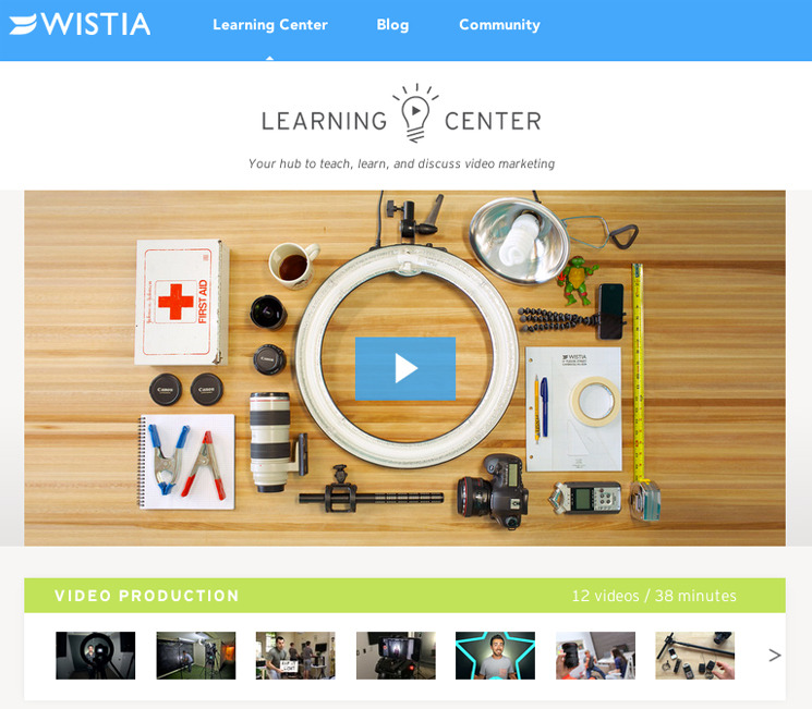 Wistia Learning Center Sites Product Release 2014